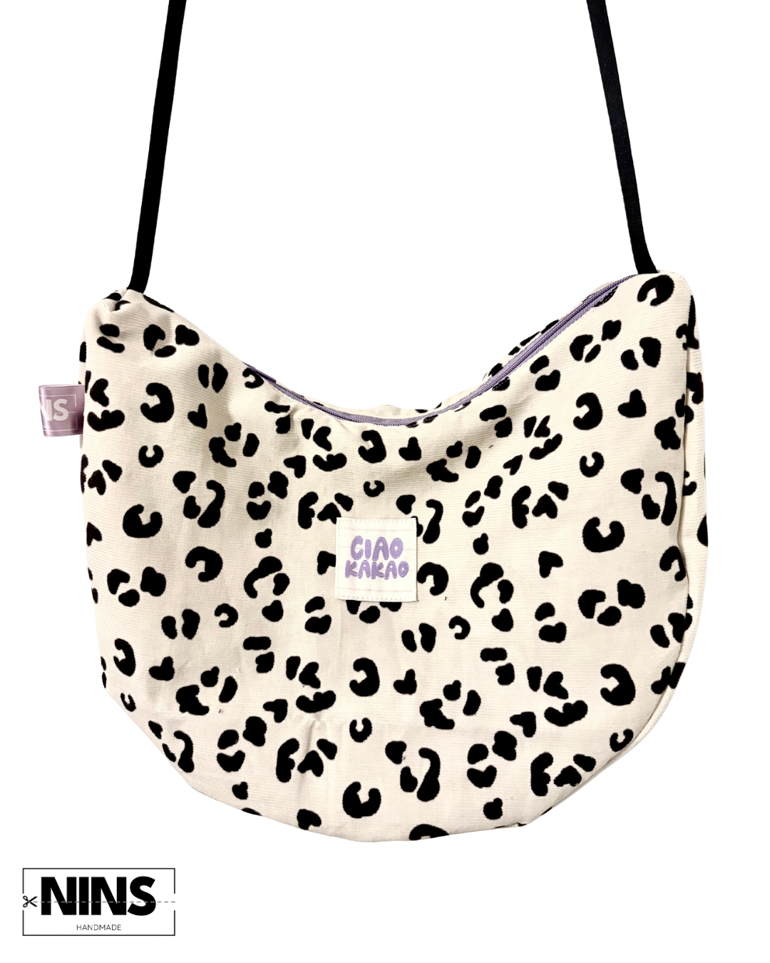 Banana Bag small | leo white lavendel