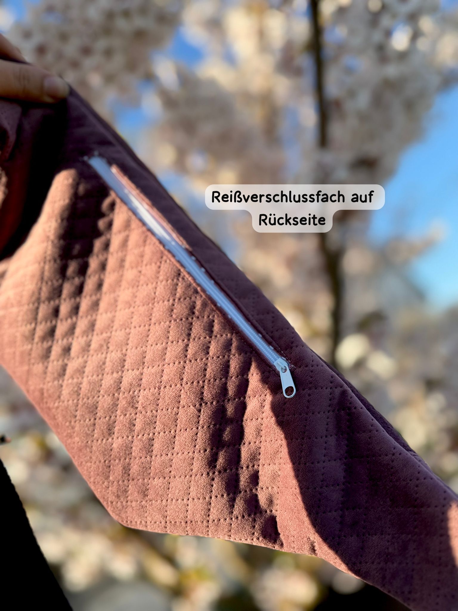Crossbody | rose samt