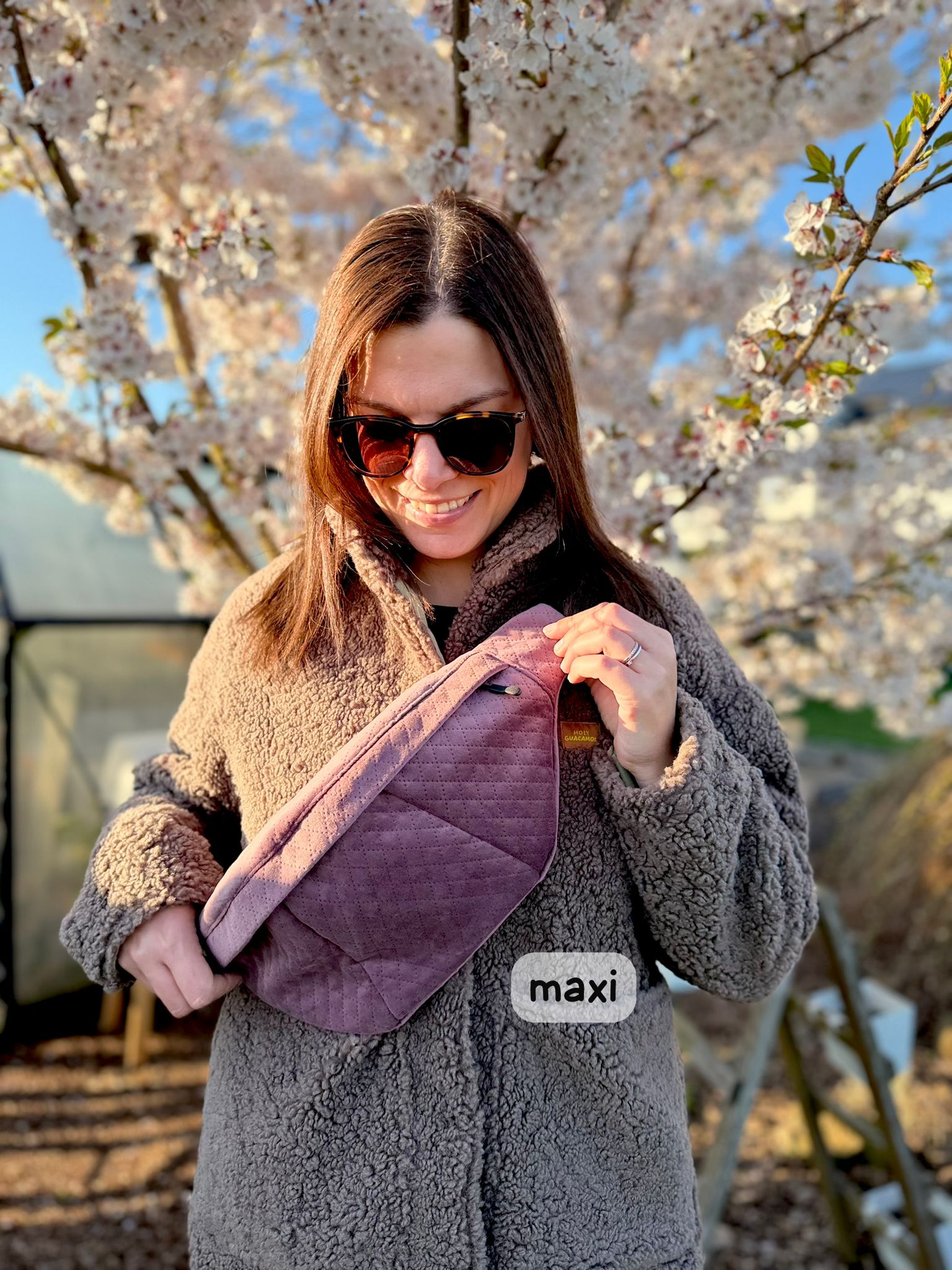 Crossbody | rose samt