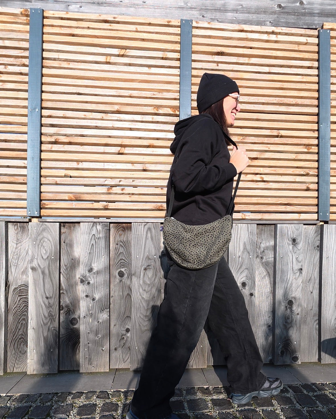 Banana Bag small | Dots grün