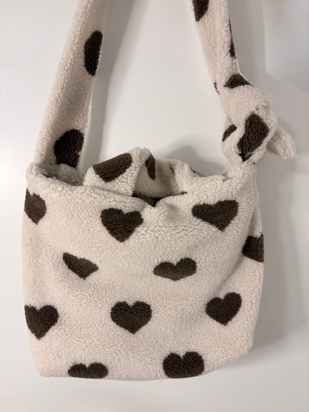 Puffertasche medium | plüsch hearts
