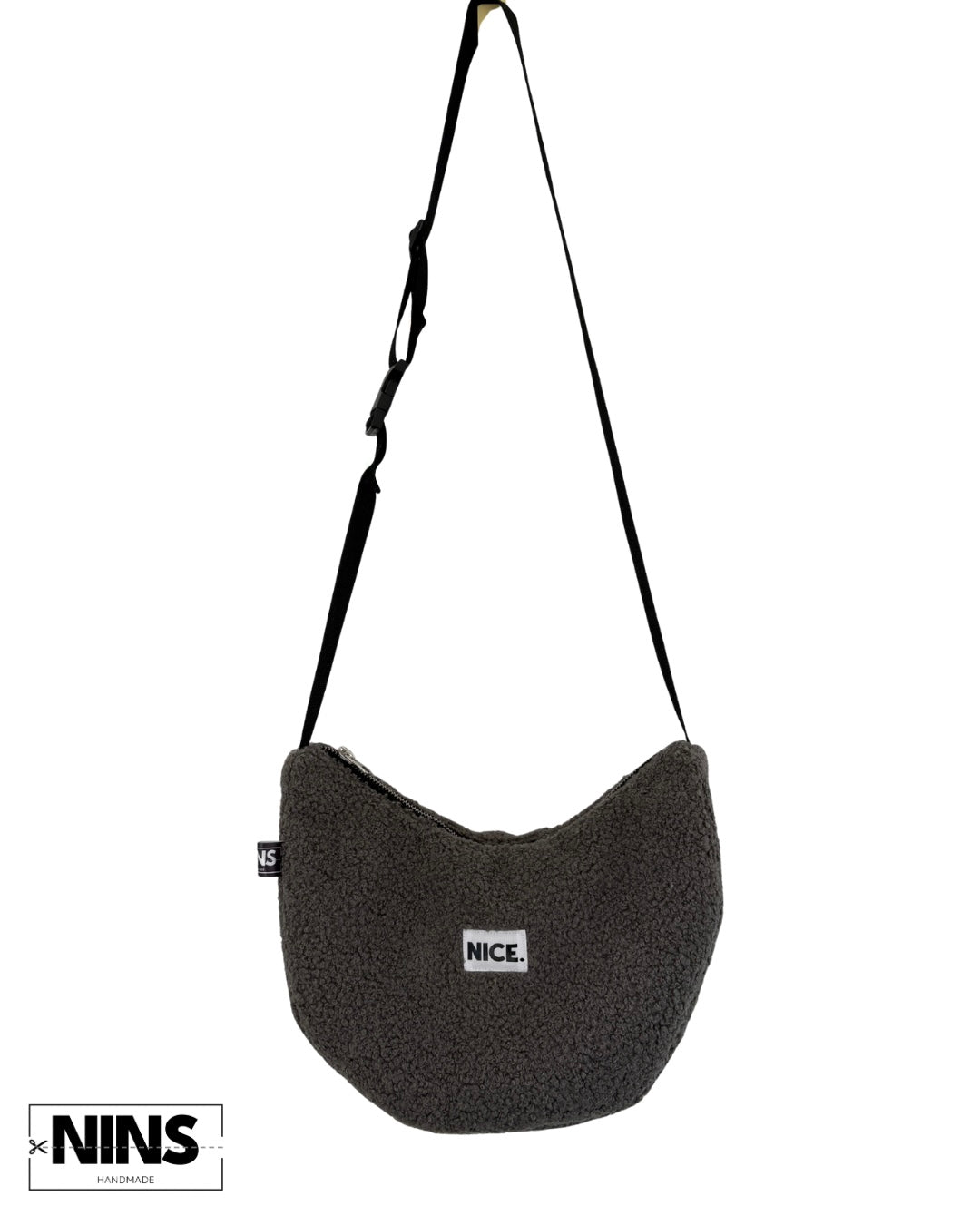 Banana Bag small | grau Bouclé