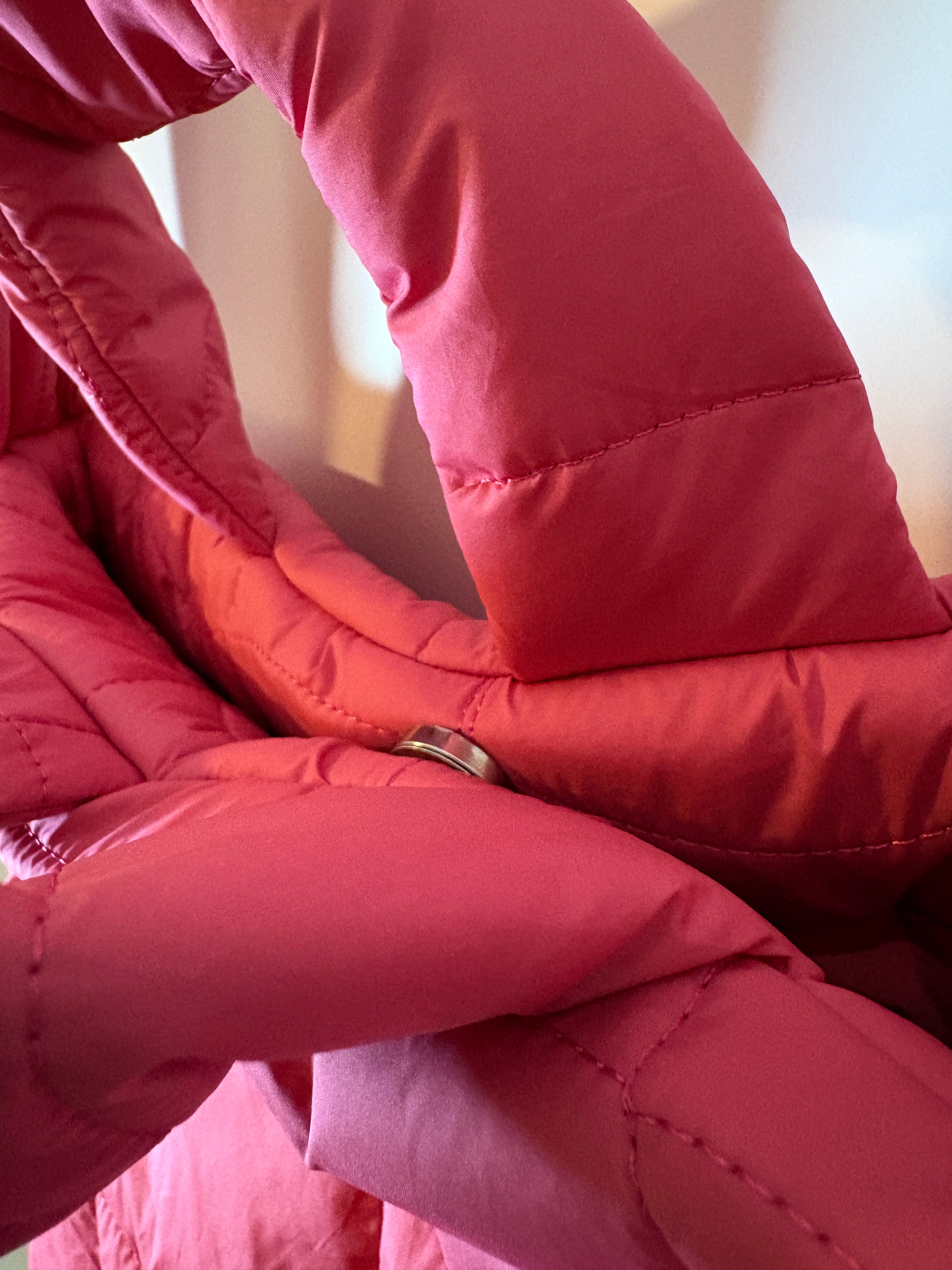 Puffertasche midi | pink quilt