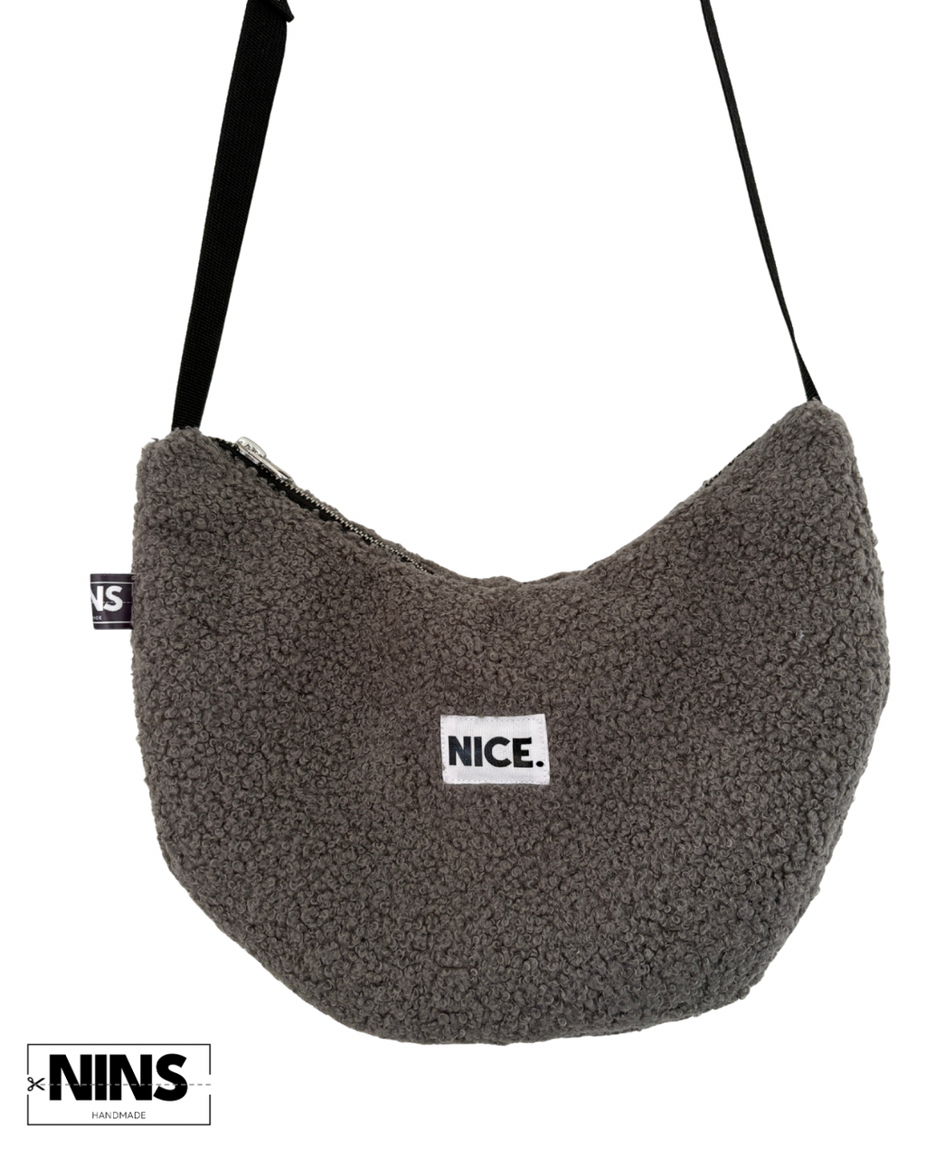 Banana Bag small | grau Bouclé