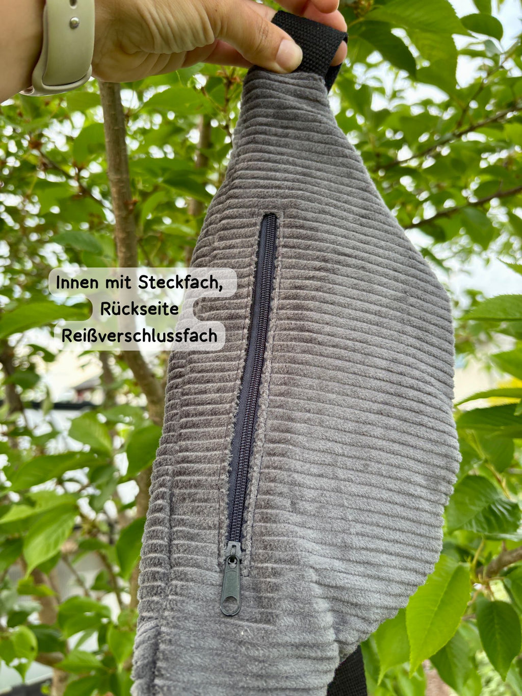 Crossbody | cord grey