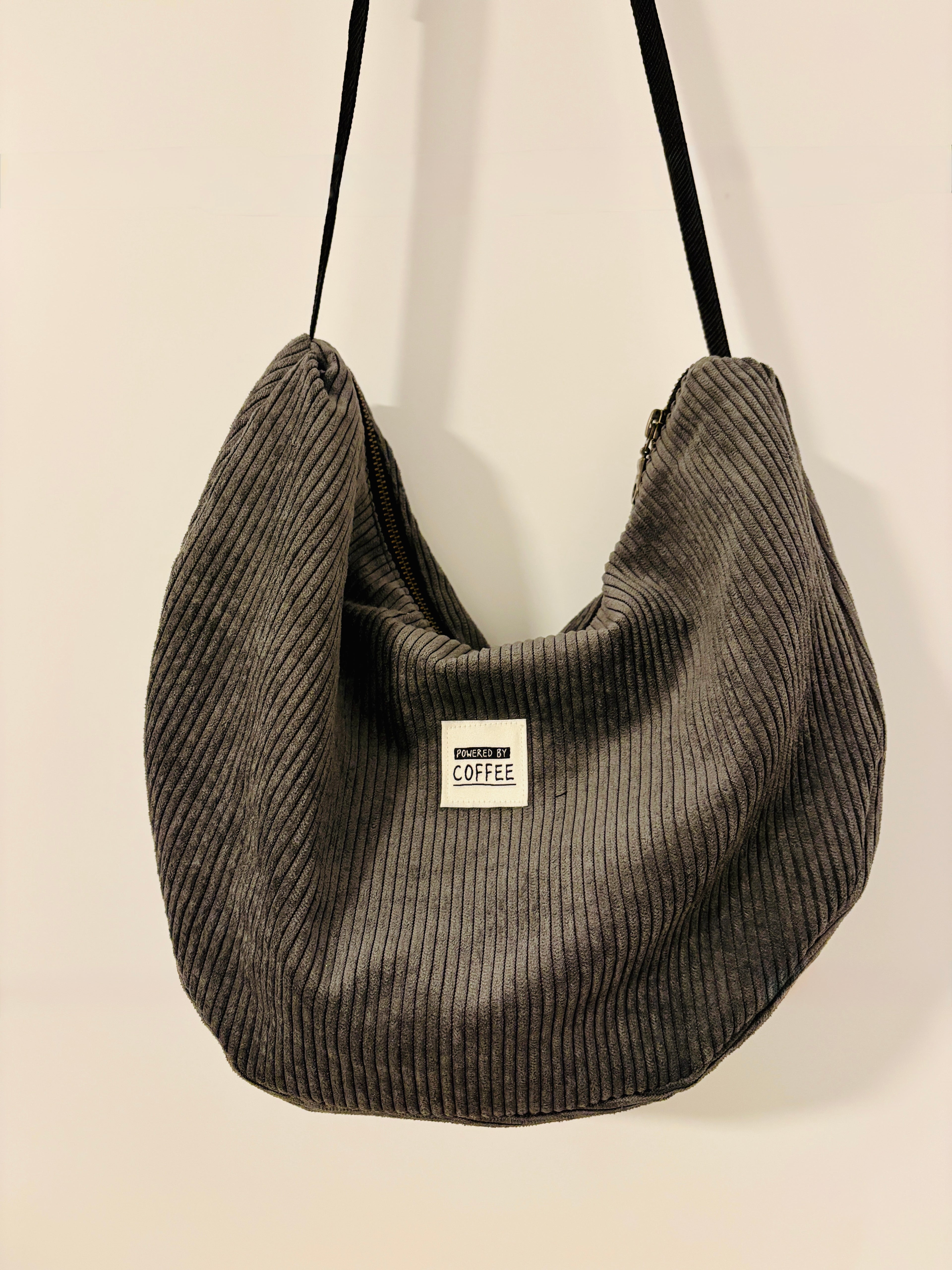 Banana Bag midi | cord grey (coffee)