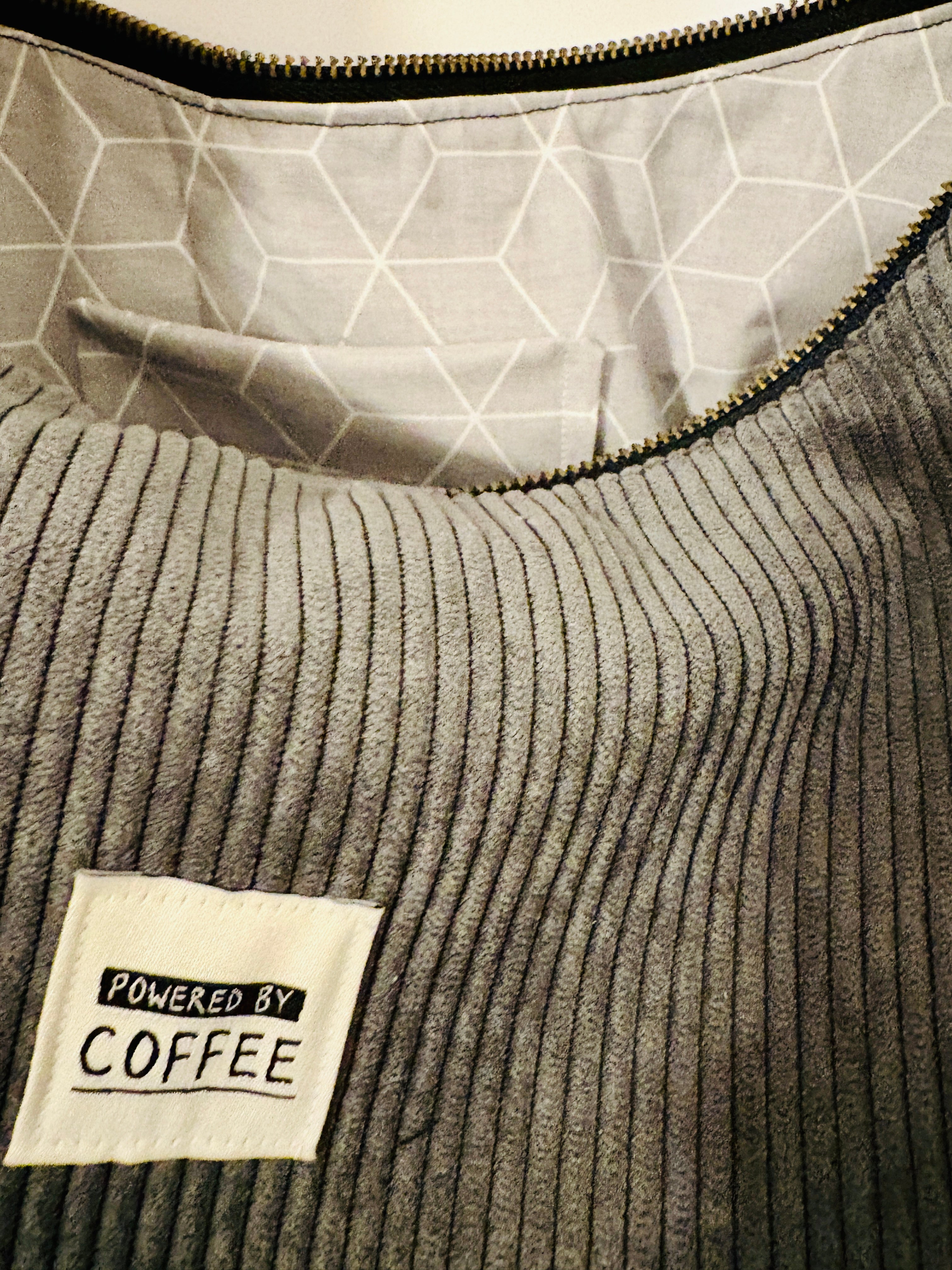 Banana Bag midi | cord grey (coffee)